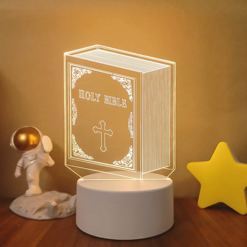 Luminária Led de Decoração Religiosa 3D - HolyGlow