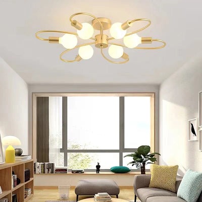 Lustre Pendente LED Moderno com Curvas - WaveLight